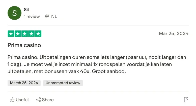 Paradise Play review: betrouwbaar casino, snelle betalingen, duidelijke voorwaarden.