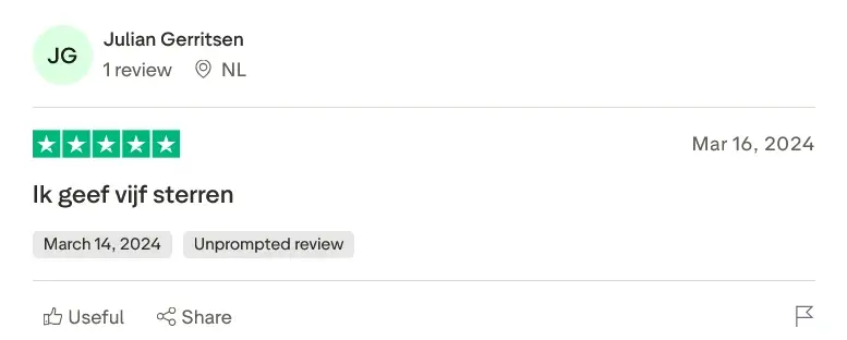 Paradise Play review: vijf sterren, tevreden speler.