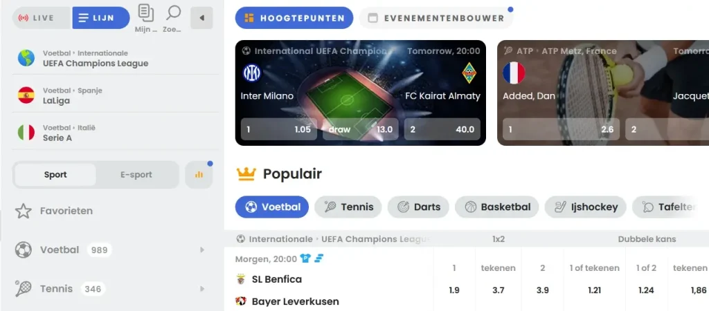 Paradise Play sportweddenschappen